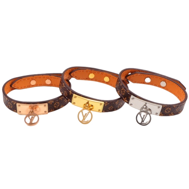 LVS035 LV Monogram Logomania Bracelet for men 19 - ccjewelryacc
