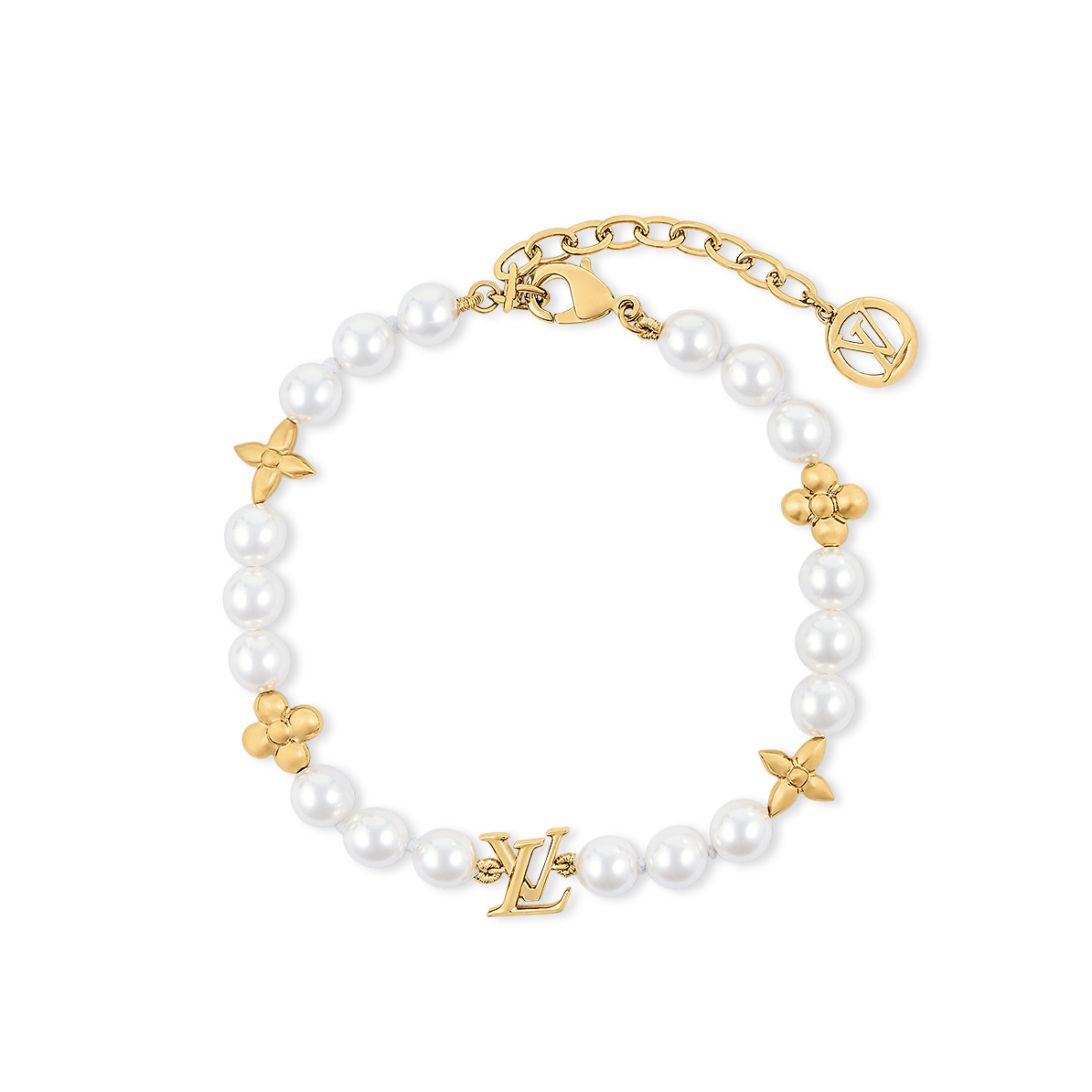 LVS054 M1129A My LV Pearl Bracelet - ccjewelryacc