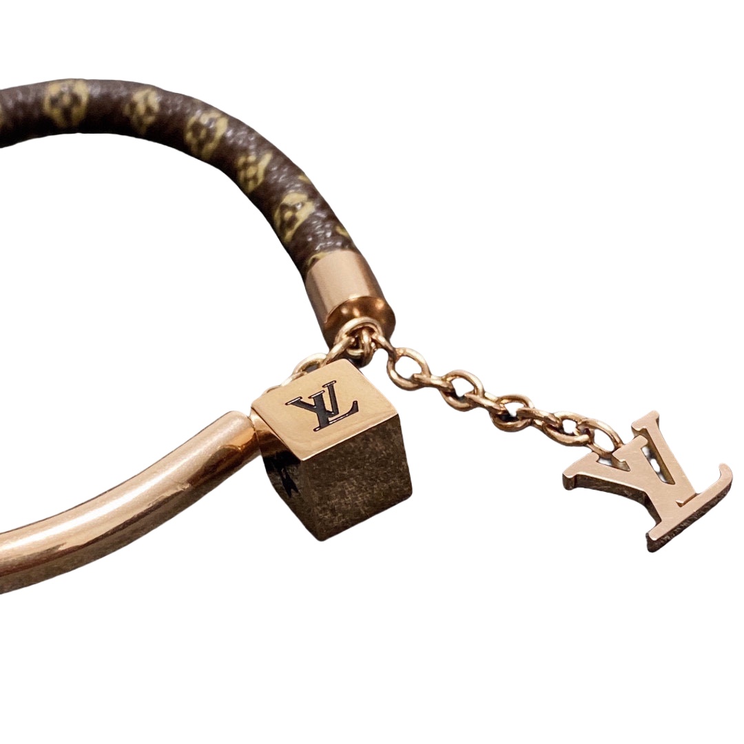 LVS028 Louis leather Dice Bracelet for men - ccjewelryacc