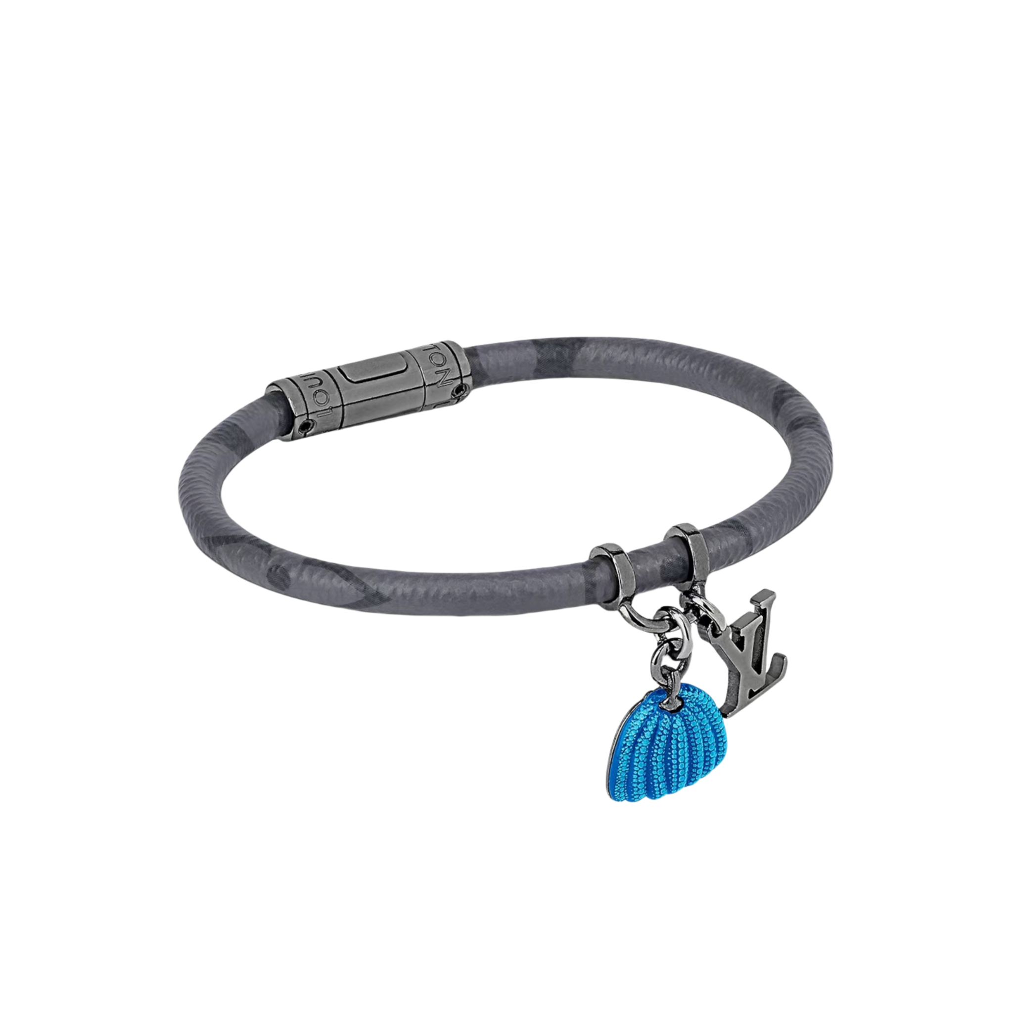 LVS031 M8153E leather LV x YK Hang It Bracelet for men - ccjewelryacc