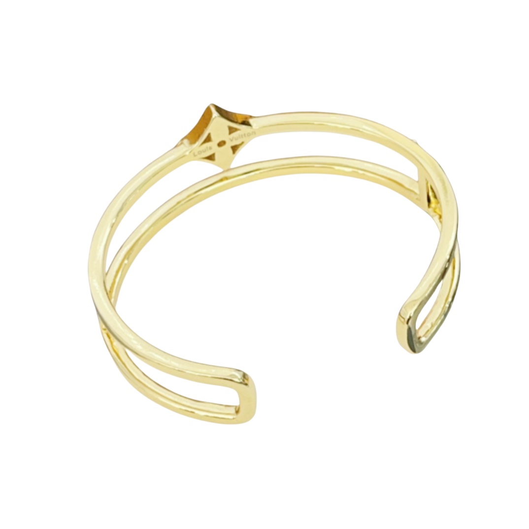 LVS010 Q95817 IDYLLE BLOSSOM TWO-ROW bracelet cuff for men women - ccjewelryacc