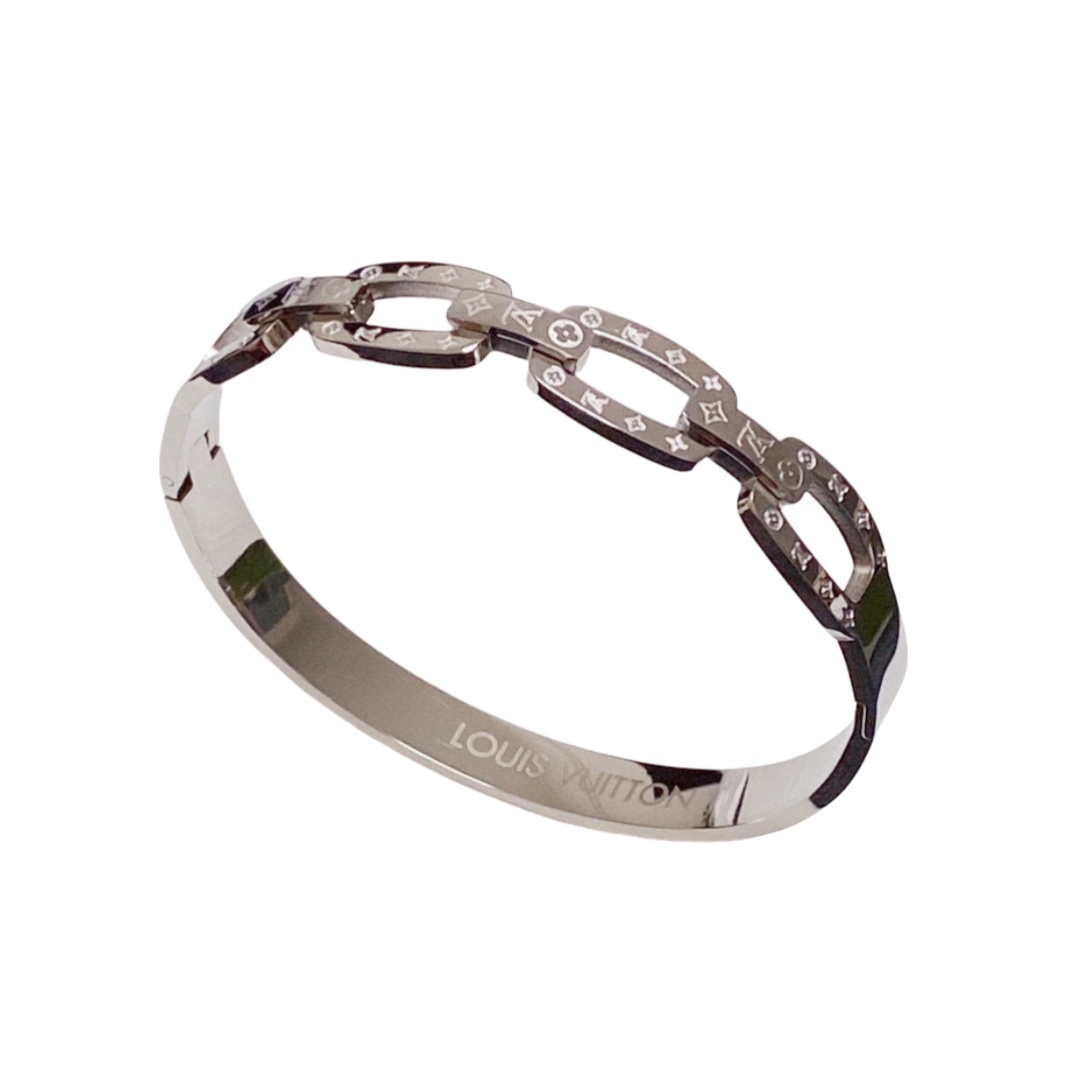 LVS039 LV interlocking Bangle bracelet for men women - ccfashionjewelry