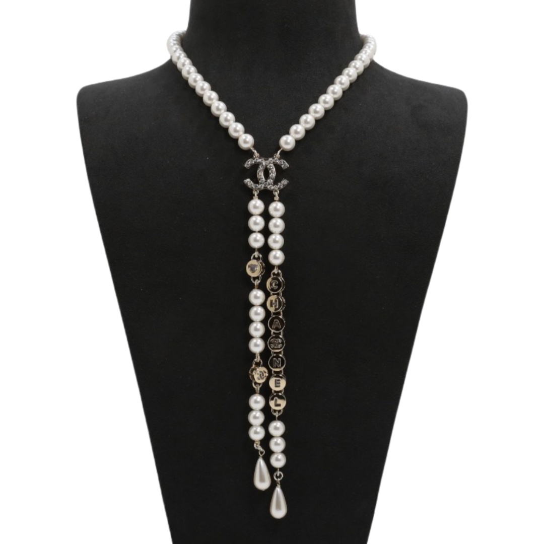 CCN569 Tassel pendant pearl necklace - ccjewelryacc