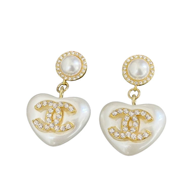 CCN047 Pearl chain with heart pendant Necklace - ccjewelryacc