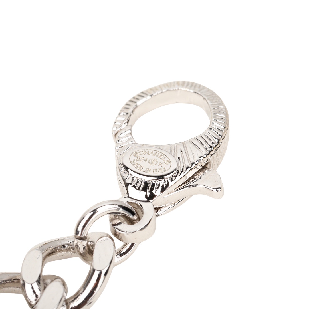 CCN571 24K Metal Four-leaf clover bow cc logo choker necklace - ccjewelryacc