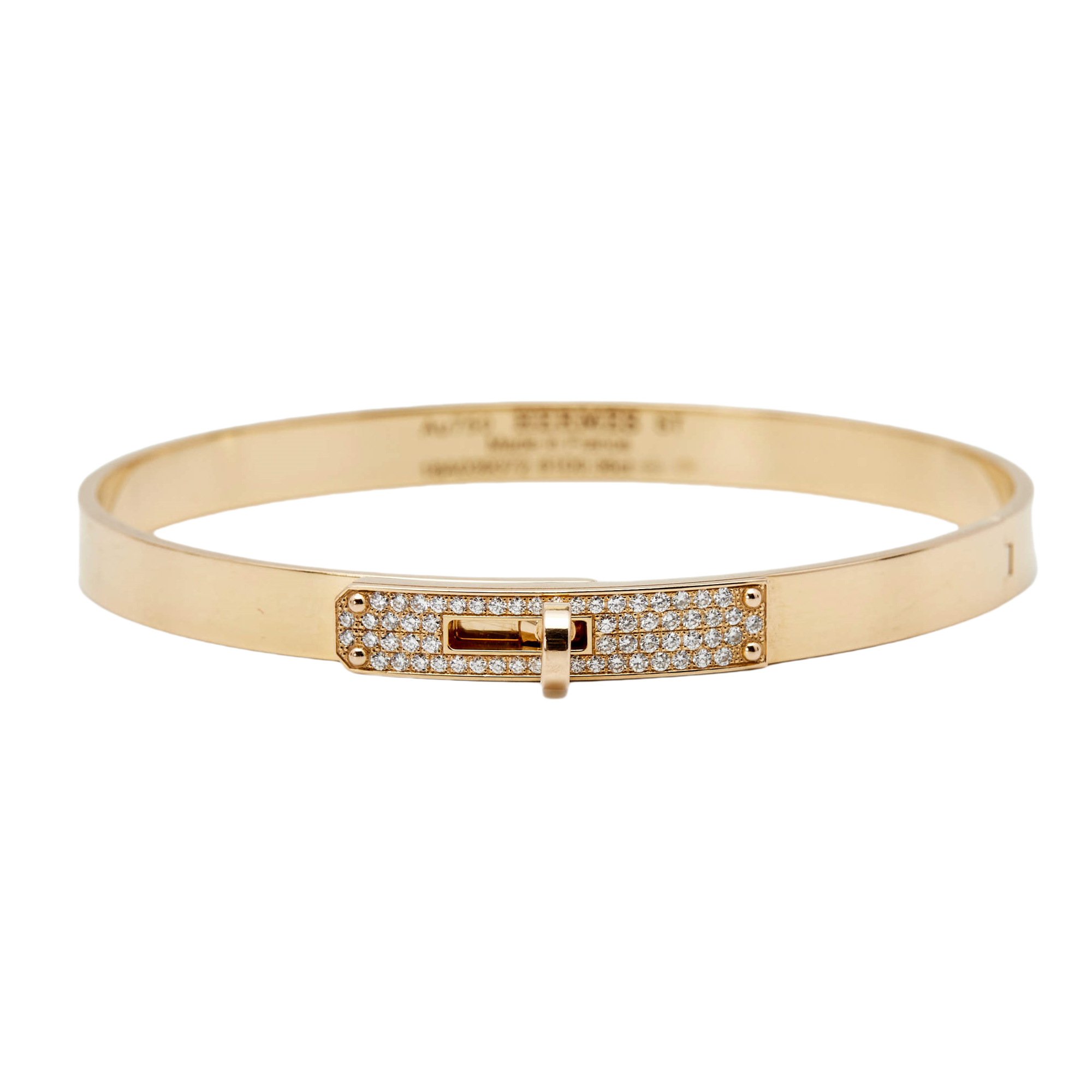 HMS059  Diamond Hermes Kelly bangle bracelet - ccjewelryacc