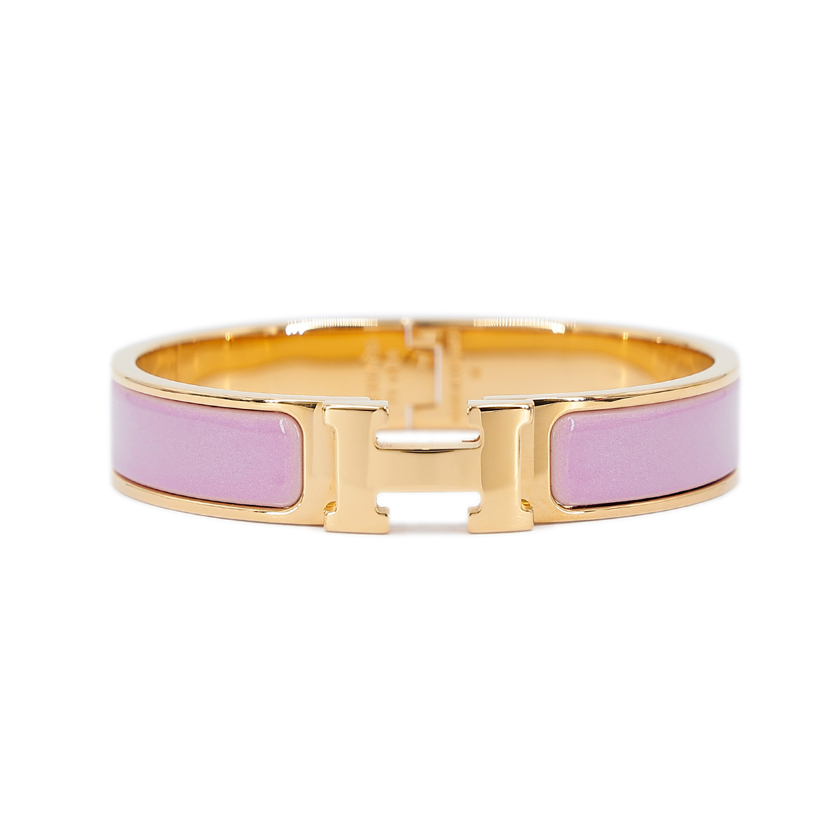 HMS019 12mm Metal enamel Clic H bracelet 17 - ccjewelryacc