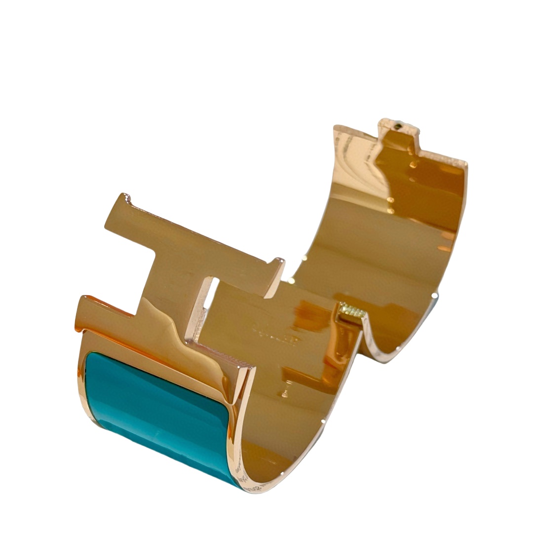 HMS001 33mm Large Metal enamel clip H bracelet - ccjewelryacc