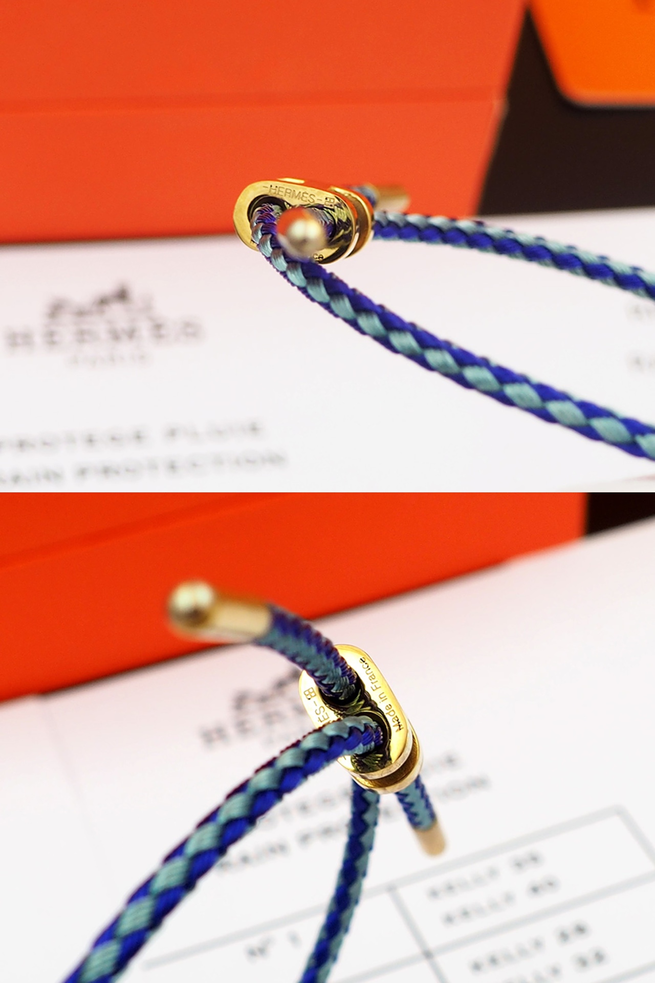 HMS042 H Steel and braided rope Bracelet Adjustable - ccfashionjewelry