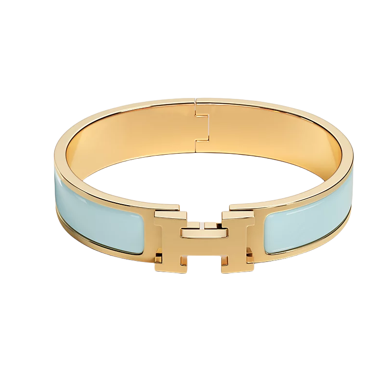 HMS043 12mm Metal enamel Clic H bracelet 17 - ccjewelryacc