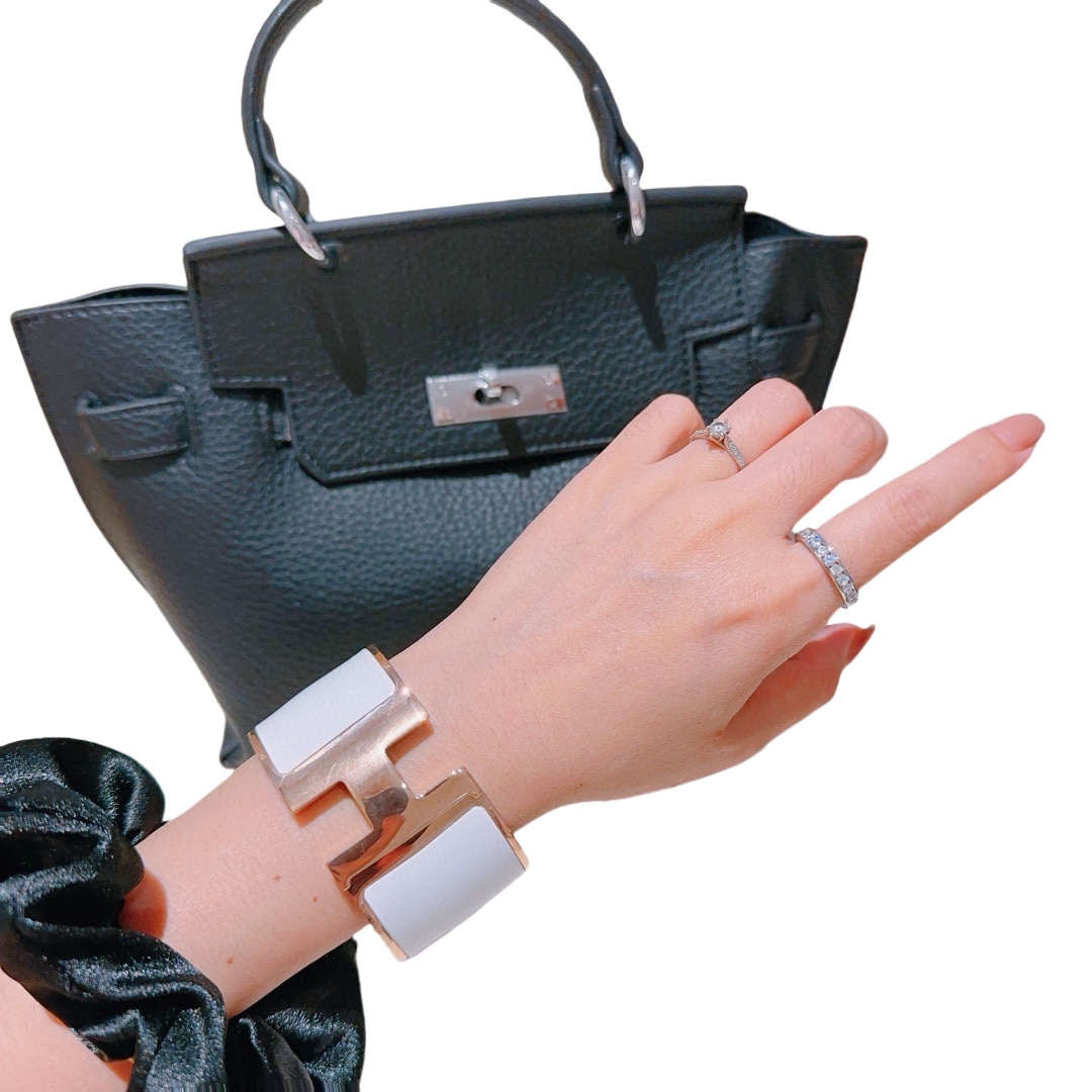 HMS001 33mm Large Metal enamel clip H bracelet - ccjewelryacc