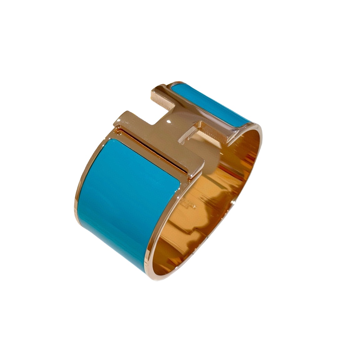 HMS001 33mm Large Metal enamel clip H bracelet - ccjewelryacc