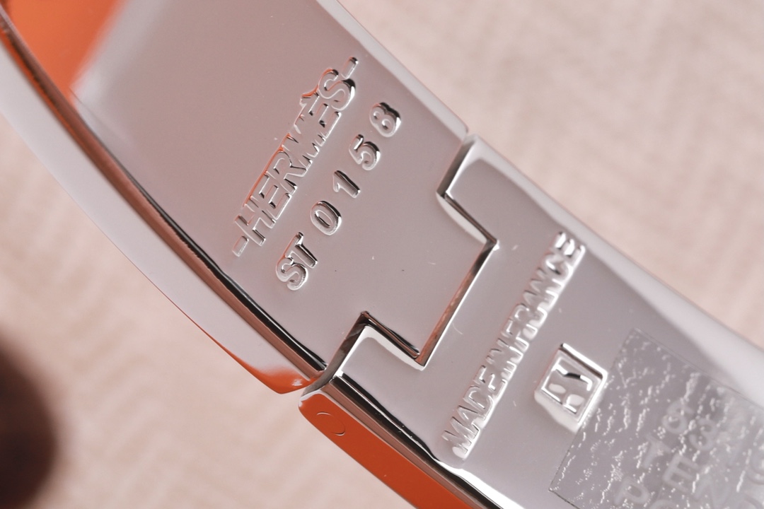 HMS031 Clic H So Black bracelet silver for men - ccjewelryacc