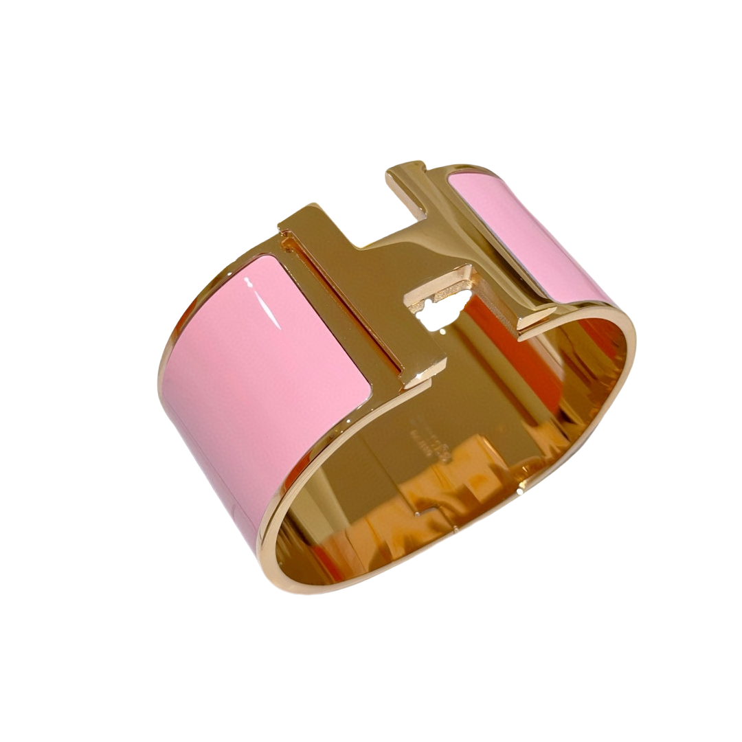 HMS001 33mm Large Metal enamel clip H bracelet - ccjewelryacc