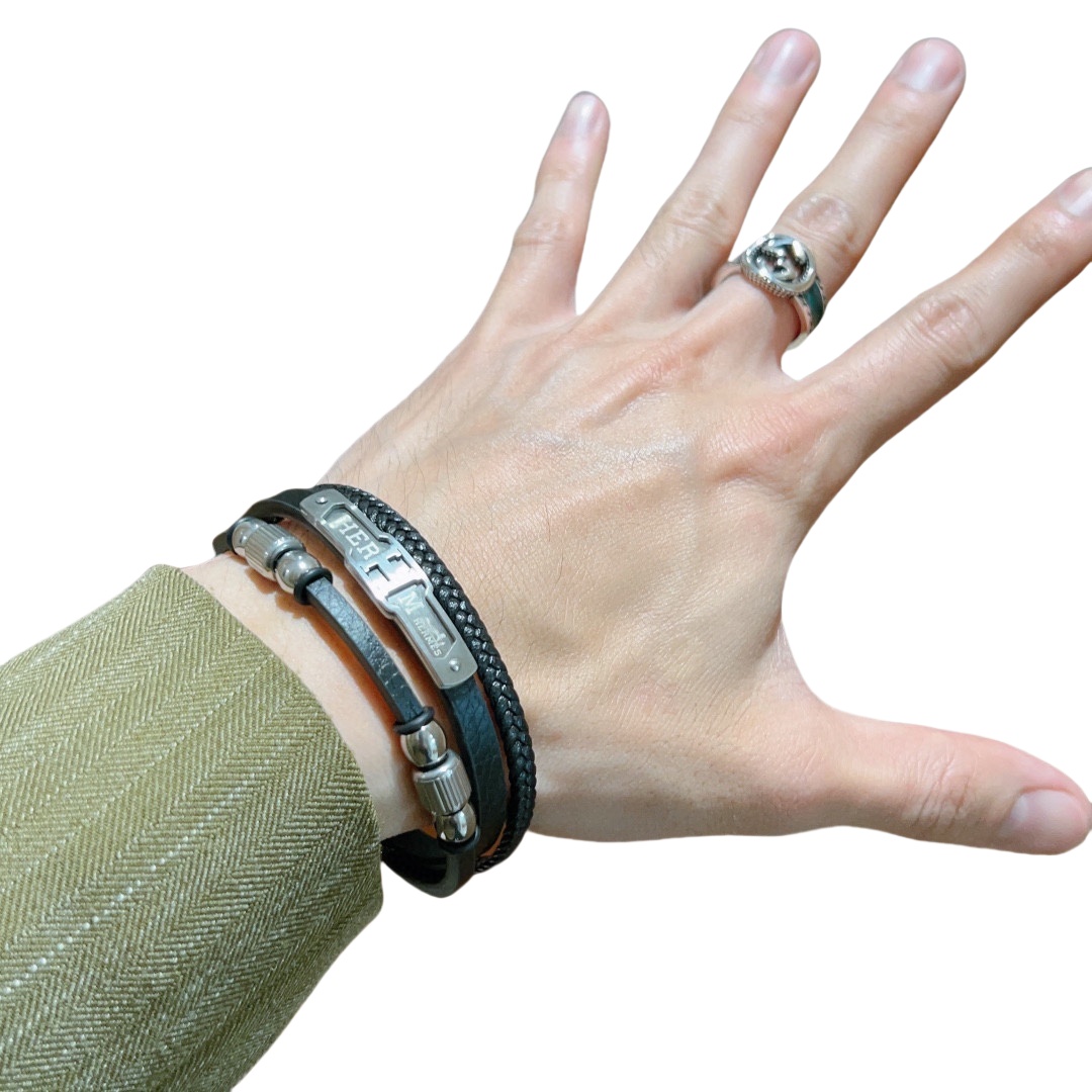 HMS024 H Anger Forest Rope Bracelet for men - ccjewelryacc