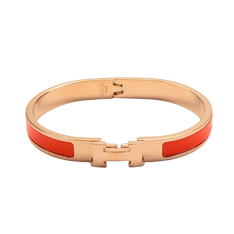 HMS027 Mini 8mm Enamel clic H bracelet - ccjewelryacc