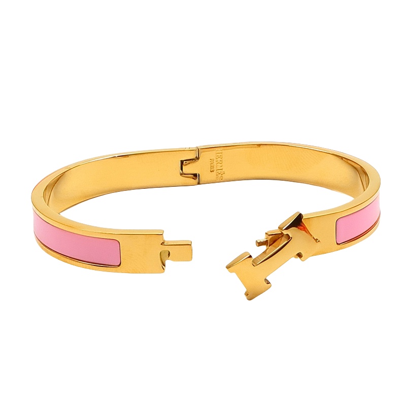HMS027 Mini 8mm Enamel clic H bracelet - ccjewelryacc