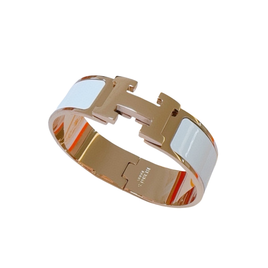 HMS052 18mm Metal enamel Clic H bracelet 17 - ccjewelryacc