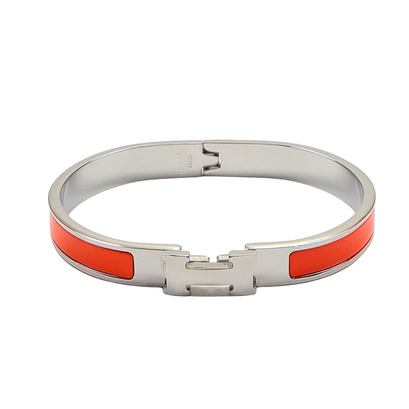 HMS027 Mini 8mm Enamel clic H bracelet - ccjewelryacc