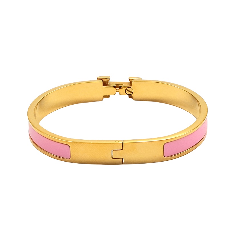 HMS027 Mini 8mm Enamel clic H bracelet - ccjewelryacc