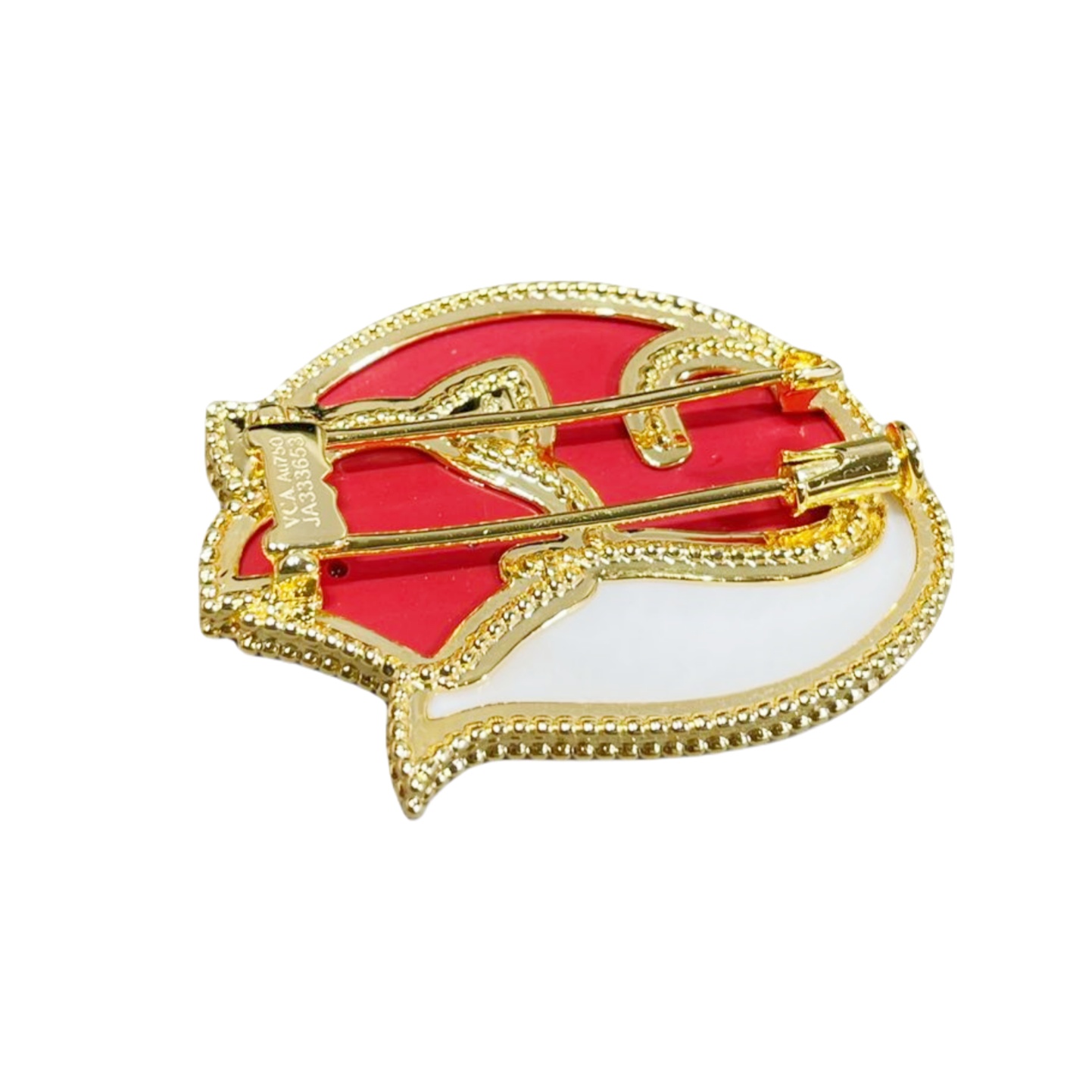 VCB018 18k gold Lucky Animals Fox brooch pin - ccjewelryacc
