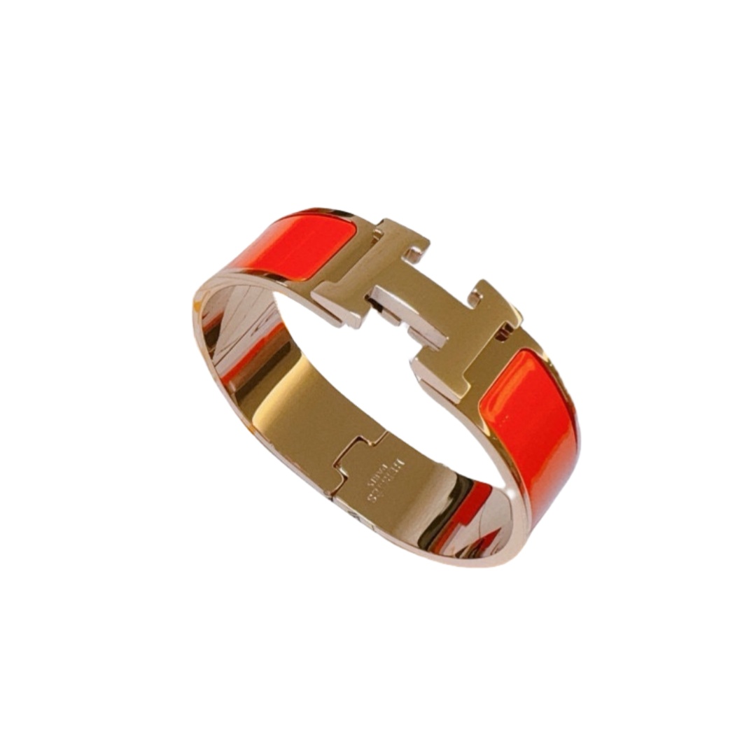 HMS052 18mm Metal enamel Clic H bracelet 17 - ccjewelryacc