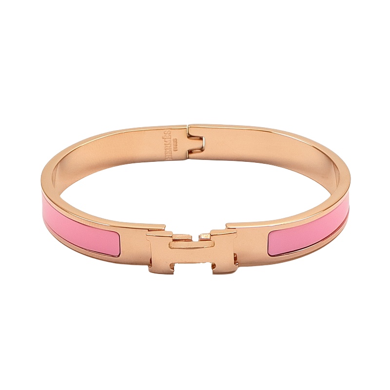 HMS027 Mini 8mm Enamel clic H bracelet - ccjewelryacc