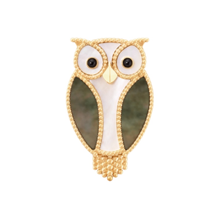 VCB002 Lucky Animals Owl brooch pin - ccjewelryacc