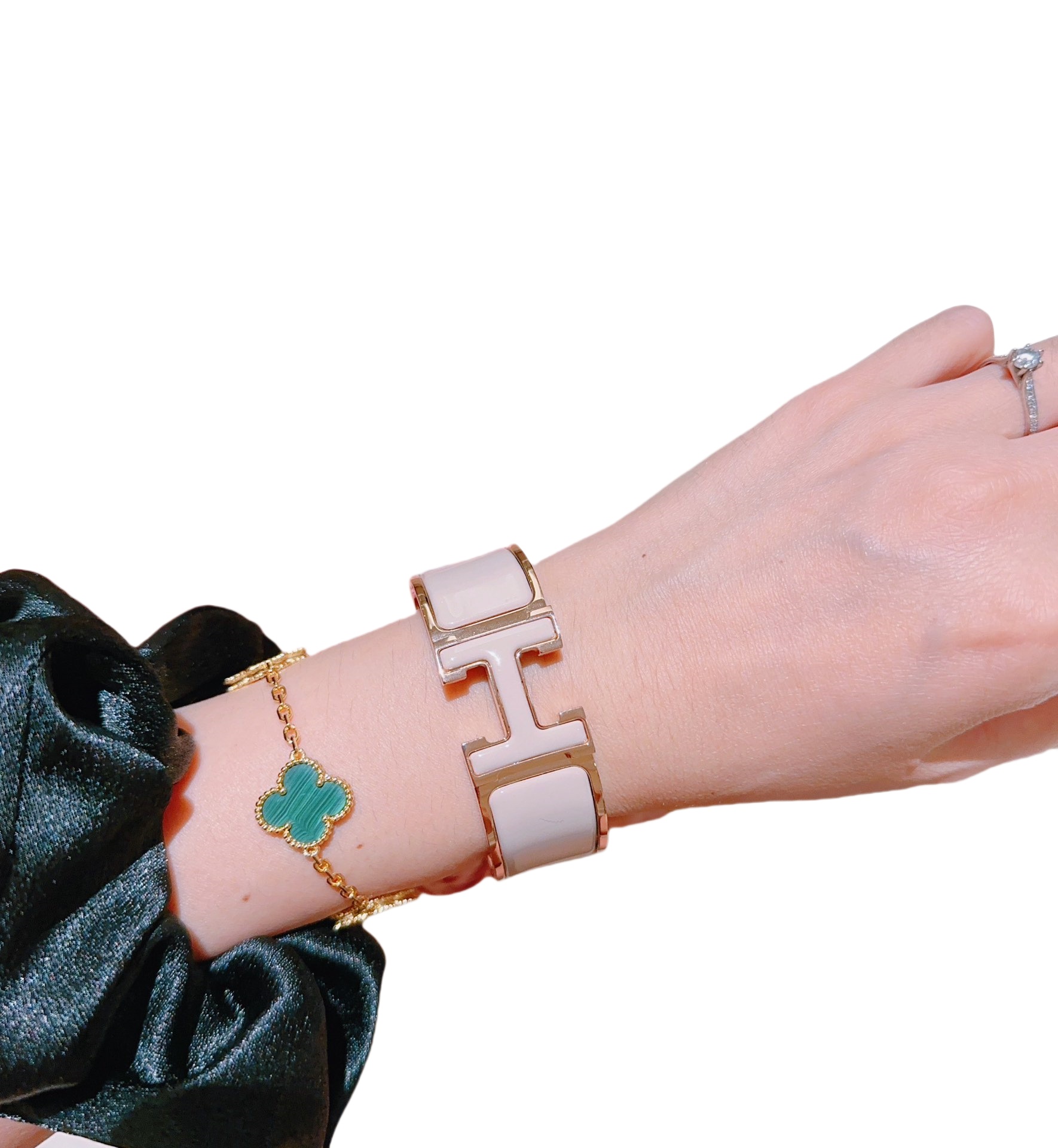 HMS049 20mm Metal enamel Clic H bracelet 17 for women - ccjewelryacc