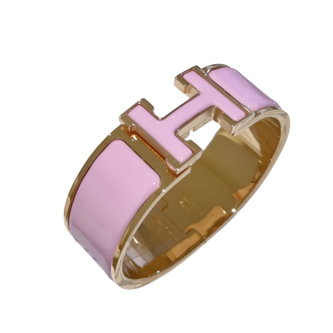 HMS049 20mm Metal enamel Clic H bracelet 17 for women - ccfashionjewelry