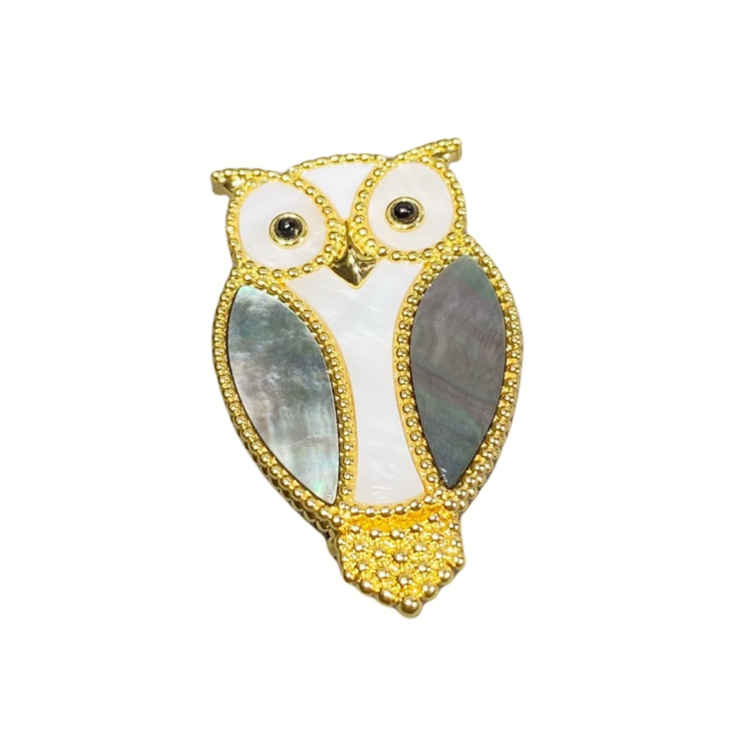 VCB002 Lucky Animals Owl brooch pin - ccjewelryacc