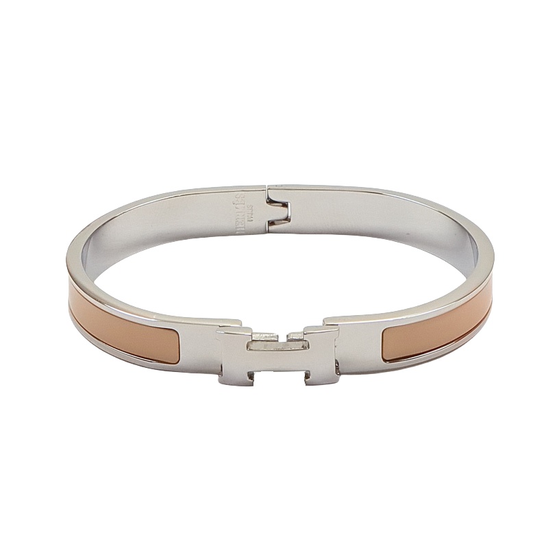 HMS027 Mini 8mm Enamel clic H bracelet - ccjewelryacc