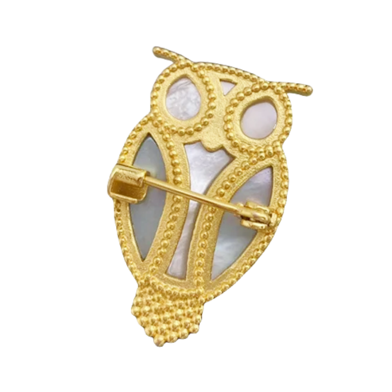 VCB002 Lucky Animals Owl brooch pin - ccjewelryacc