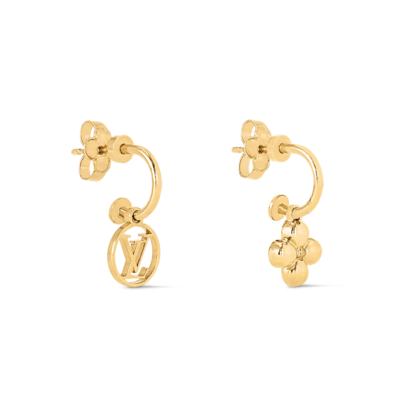LVE125 VUITTON Metal Blooming Earring - ccjewelryacc