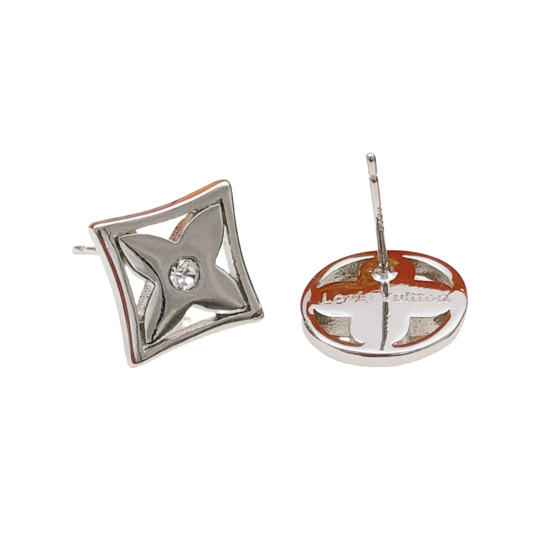 LVE126 VUITTON Metal Blooming Earring - ccjewelryacc