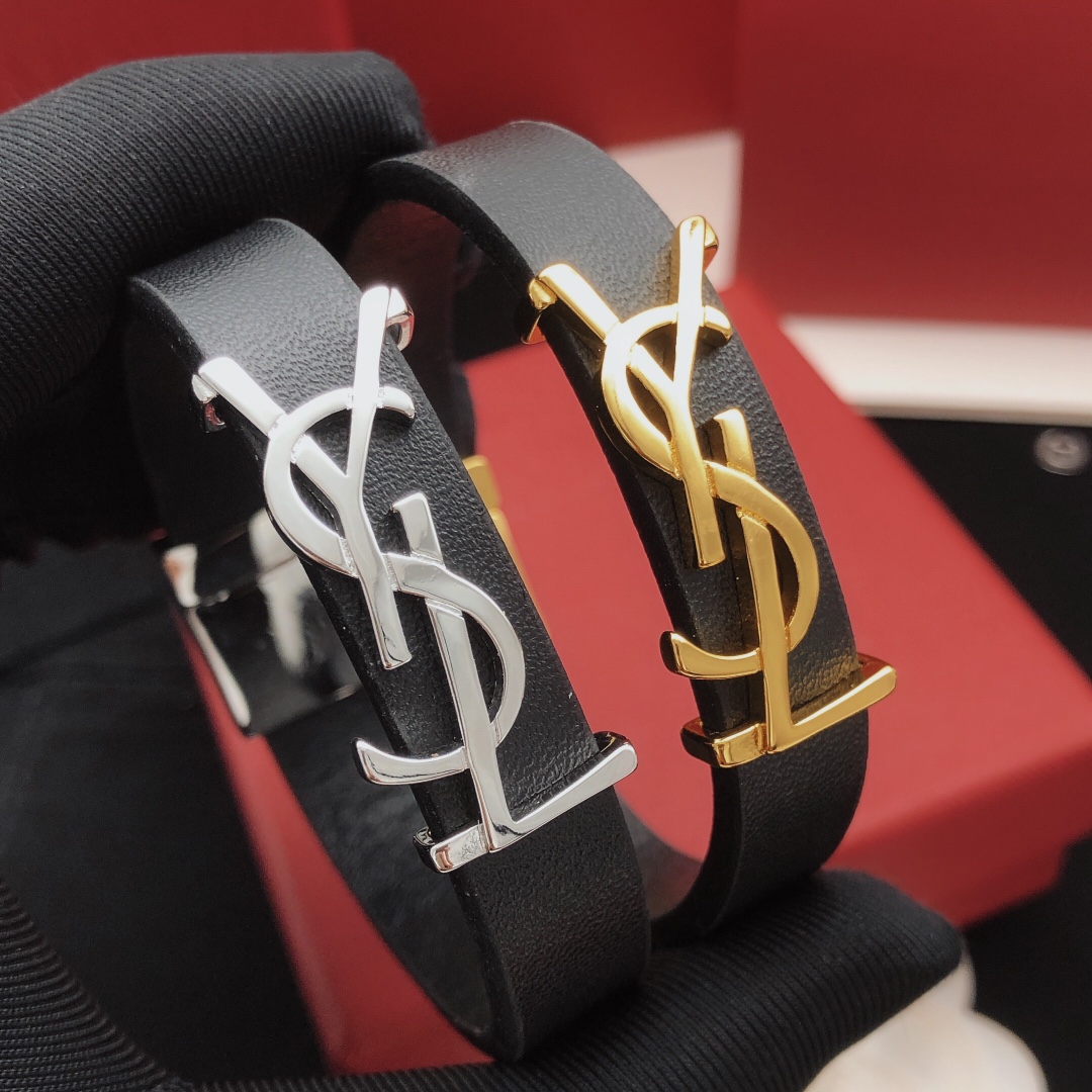 YYS006 CASSANDRE bracelet in leather - ccjewelryacc