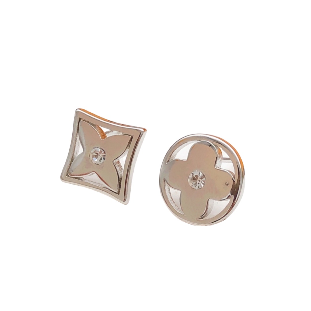 LVE126 VUITTON Metal Blooming Earring - ccjewelryacc