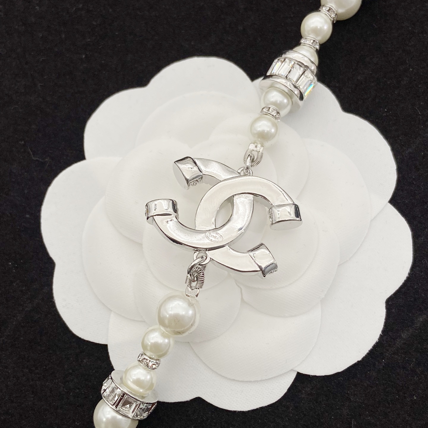 CCL256 CC Long pearl Chain Necklace sweater chain - ccjewelryacc