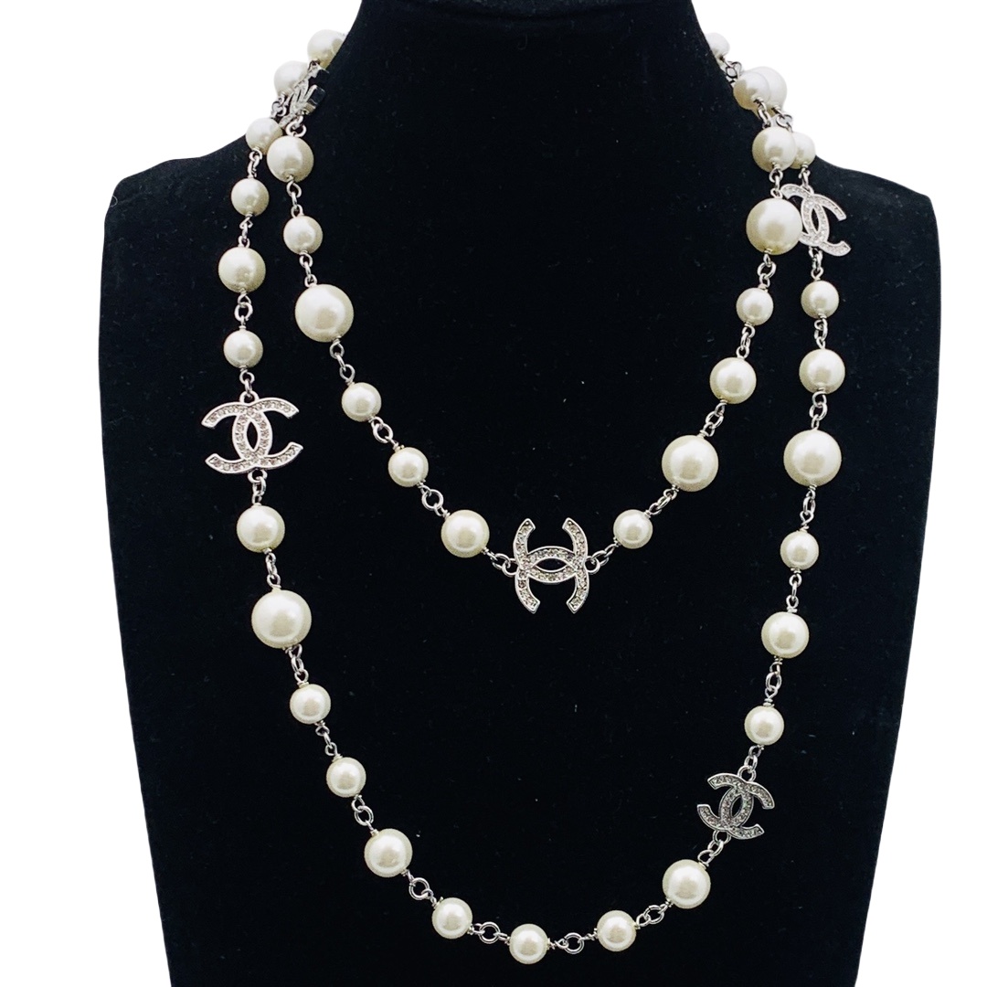 CCL262 CC Long Chain Necklace cc sweater chain - ccjewelryacc