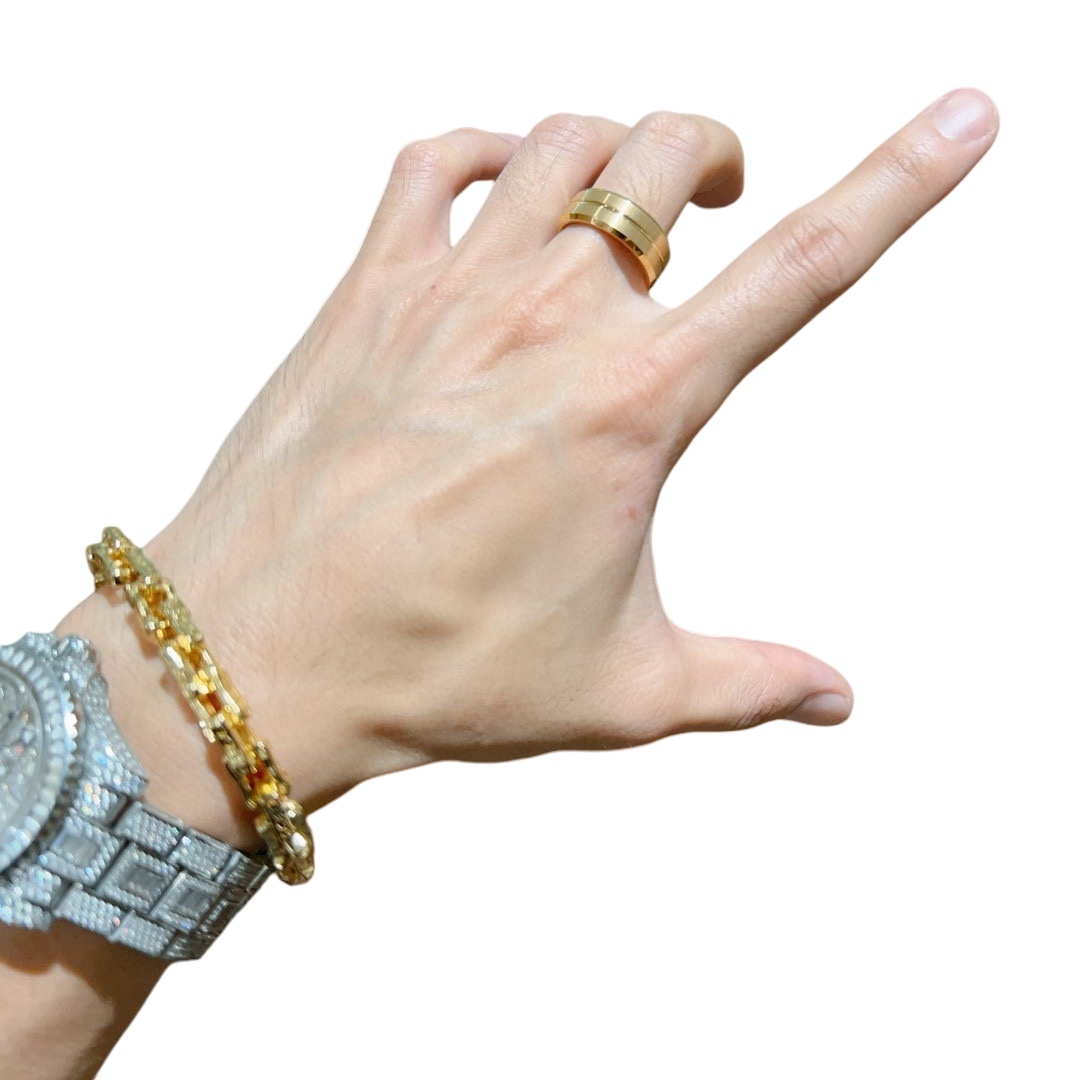 GGR027 Gold GG Anger Forest series ring for men women - ccjewelryacc