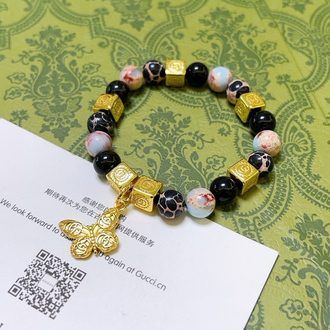 GGS043 GG anger forest series butterfly charm bracelet for men - ccjewelryacc