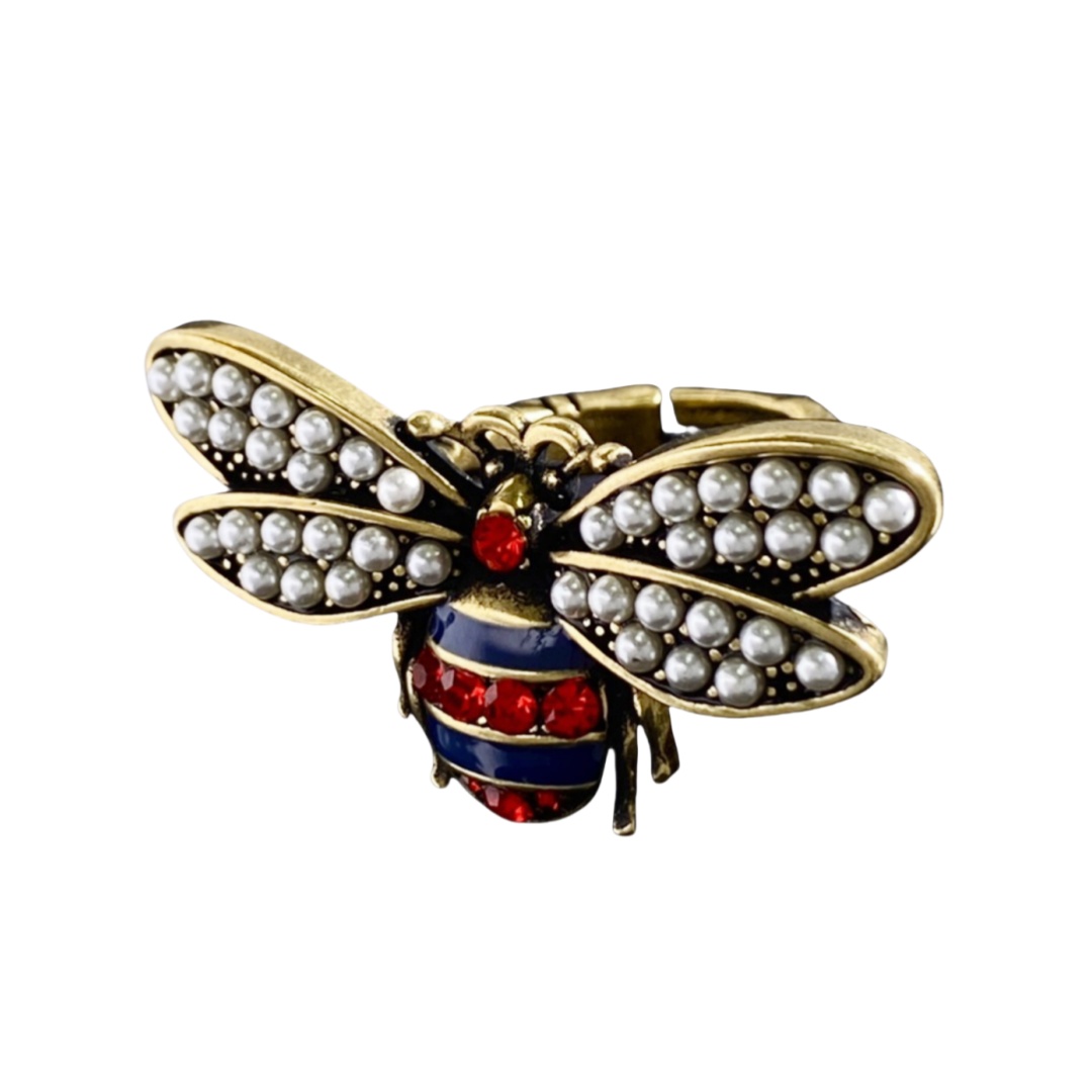 GGR024 Vintage retro GG bee ring - ccjewelryacc