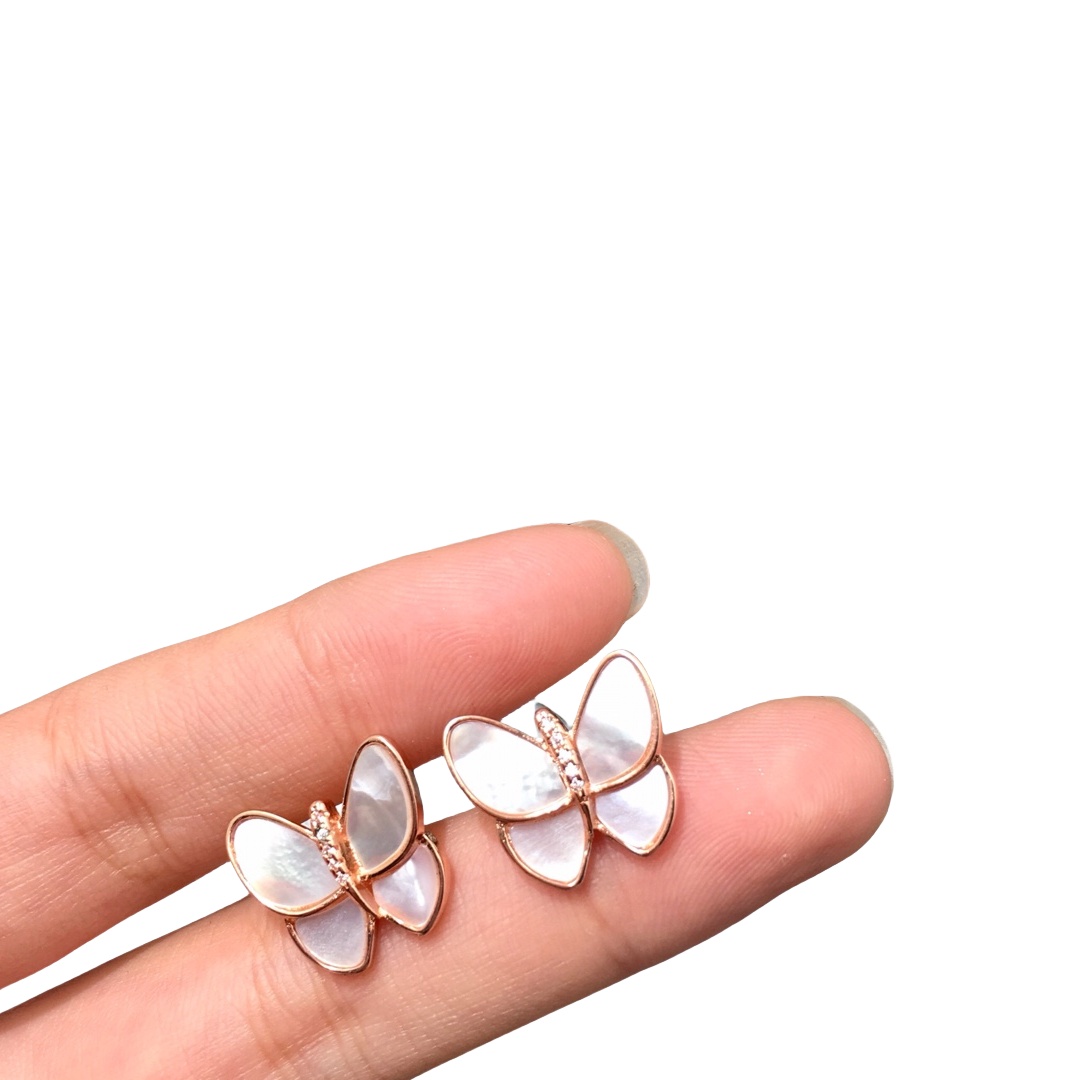 VCE017 VCA Sweet Alhambra butterfly stud earring - ccjewelryacc