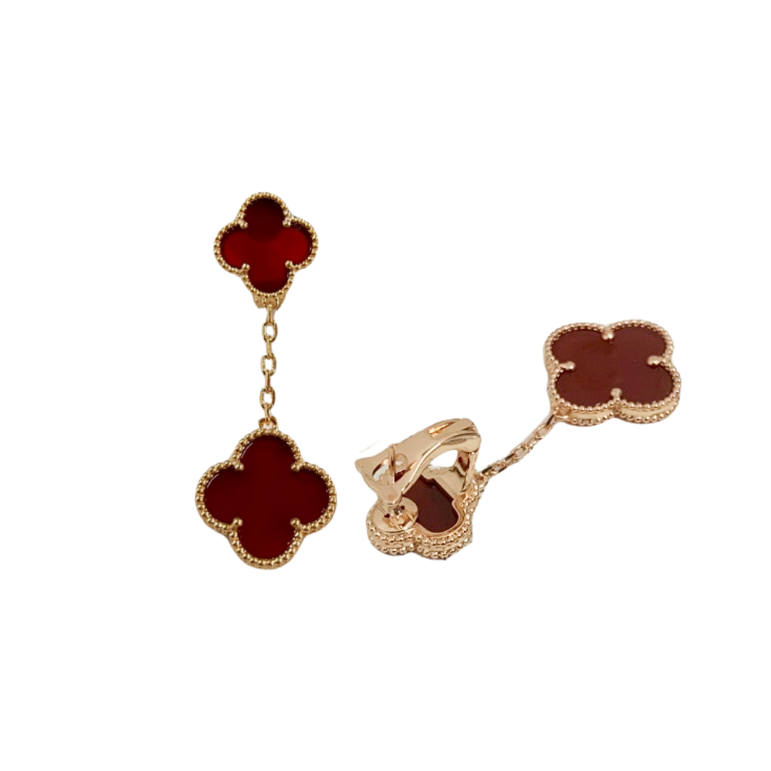 VCE033 VCA 2 Motifs Magic Alhambra earrings clip - ccjewelryacc