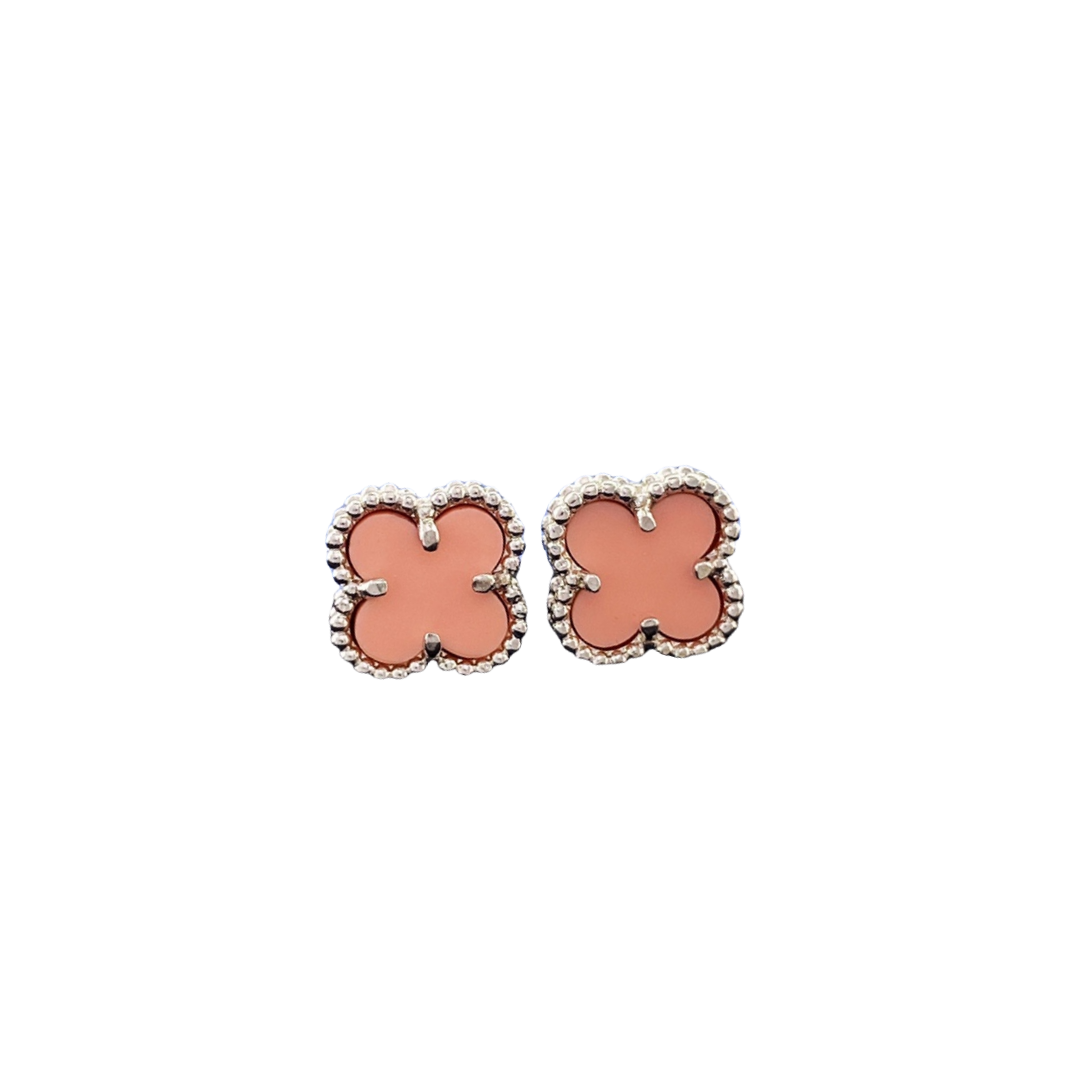 VCE028 Mini VCA sweet alhambra stud earring - ccjewelryacc