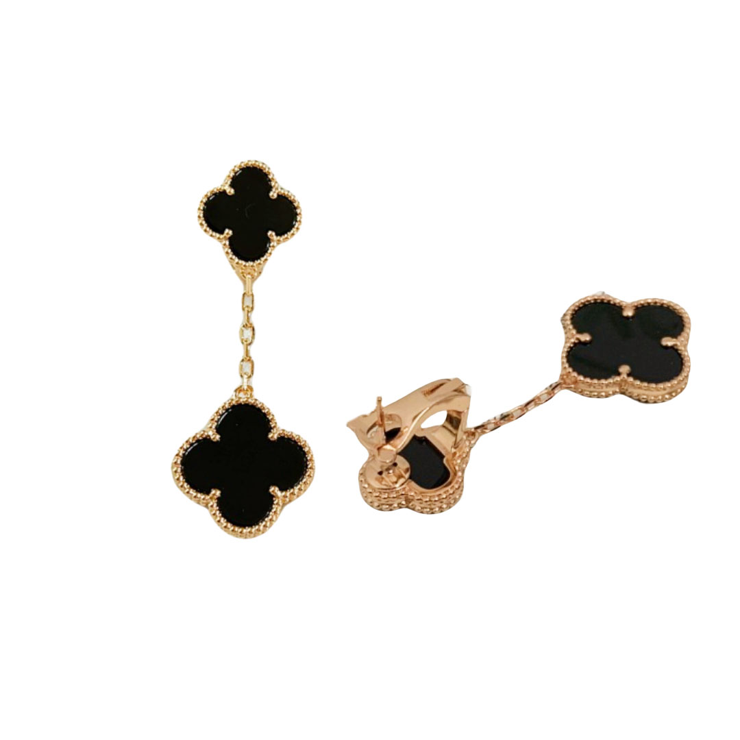 VCE033 VCA 2 Motifs Magic Alhambra earrings clip - ccjewelryacc