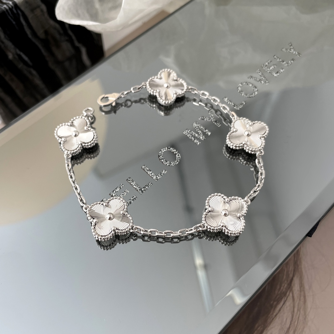VCS023 Vintage Alhambra bracelet 5 motifs - ccjewelryacc