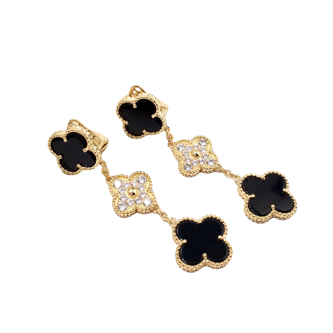 VCE015 VCA 3 motif magic alhambra earring clip - ccjewelryacc
