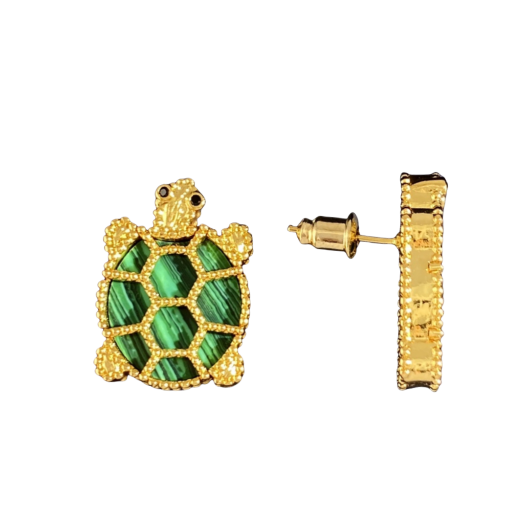 VCE004 VCA Owl hummingbird tortoise animal series stud earrings - ccjewelryacc