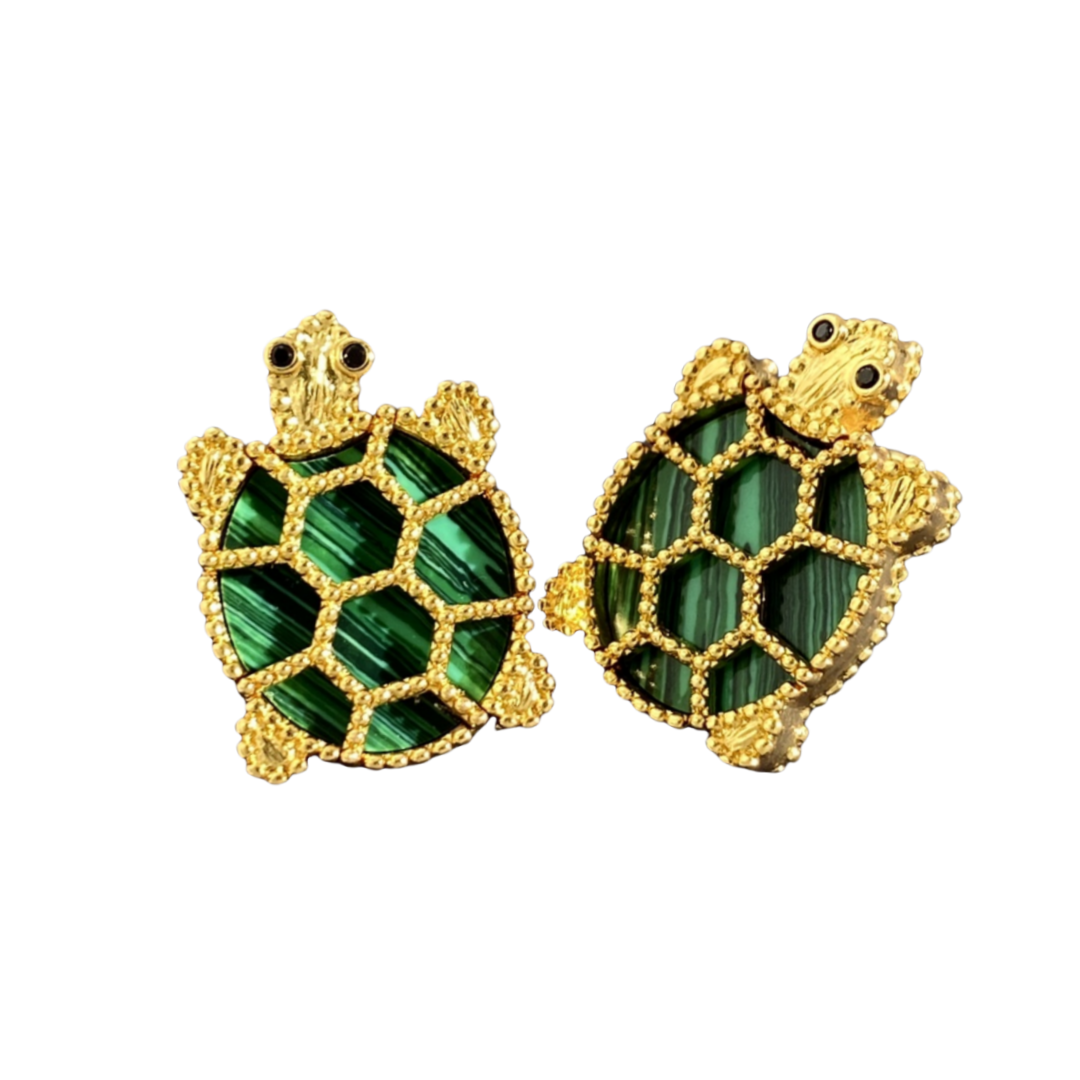 VCE004 VCA Owl hummingbird tortoise animal series stud earrings - ccfashionjewelry